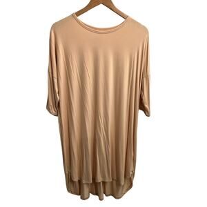 Nine Space Lightweight Minimilist Loungewear Dress Soft & Smooth Peach Size Med